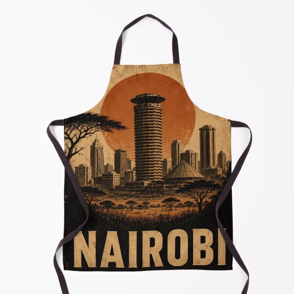 Item preview, Nairobi Kenya Retro Travel Poster - The Green City in the Sun designed and sold by kanjxtan.