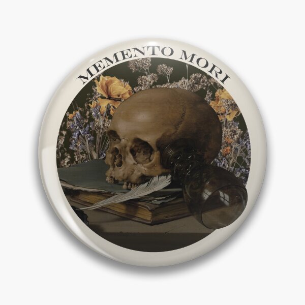 Item preview, Memento Mori Collage – Classical Skull, Books & Flowers designed and sold by Zuo-Shop.