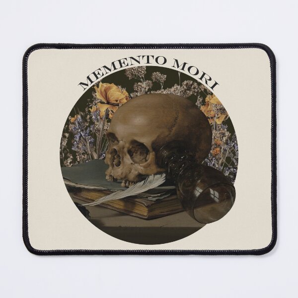 Item preview, Memento Mori Collage – Classical Skull, Books & Flowers designed and sold by Zuo-Shop.