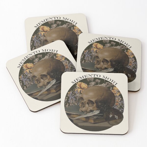 Item preview, Memento Mori Collage – Classical Skull, Books & Flowers designed and sold by Zuo-Shop.