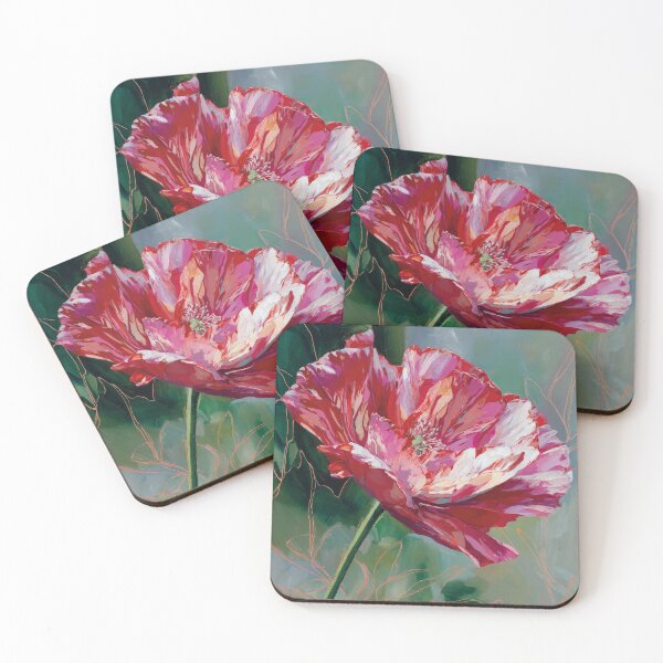 Item preview, Acrylic Red Poppy Blossom Painting designed and sold by Paolo-Bandal.