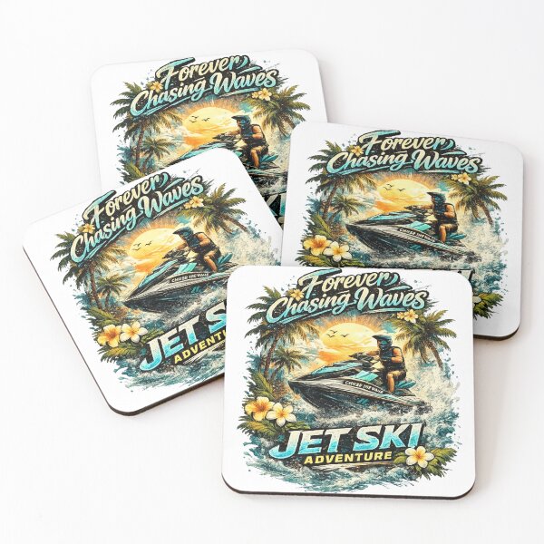Item preview, Forever Chasing Waves Jet Ski Adventure Tropical Water Sports Graphic Tee designed and sold by Wear Sculpt.