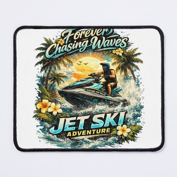 Item preview, Forever Chasing Waves Jet Ski Adventure Tropical Water Sports Graphic Tee designed and sold by Wear Sculpt.