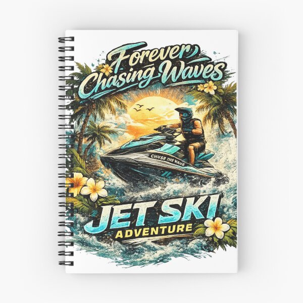 Item preview, Forever Chasing Waves Jet Ski Adventure Tropical Water Sports Graphic Tee designed and sold by Wear Sculpt.