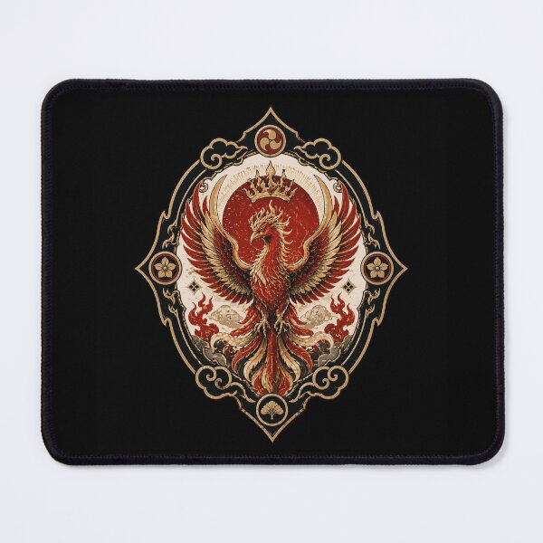 Item preview, Hōō Flame Crown Seal – Japanese Phoenix Emblem designed and sold by OblivionRise.