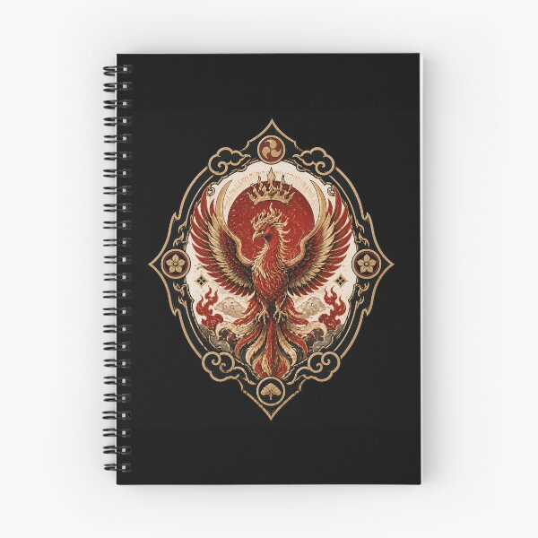 Item preview, Hōō Flame Crown Seal – Japanese Phoenix Emblem designed and sold by OblivionRise.