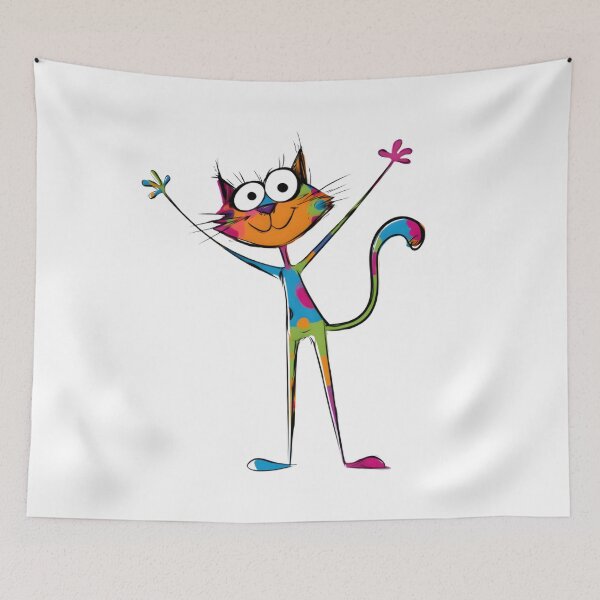 Item preview, Funny Cat Just Vibing designed and sold by Retro Whimsy.