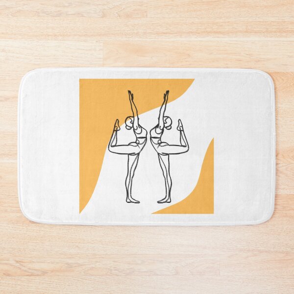 Item preview, Minimalist Yoga Line Art Abstract Female Balance Pose Illustration designed and sold by asudesign.