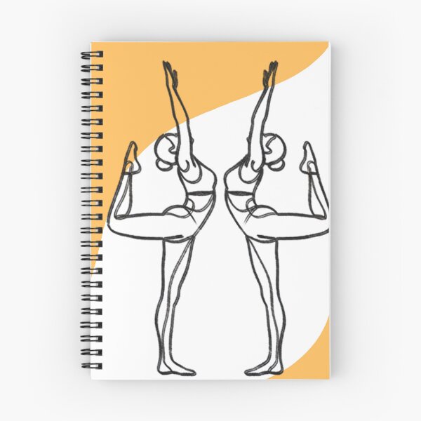 Item preview, Minimalist Yoga Line Art Abstract Female Balance Pose Illustration designed and sold by asudesign.