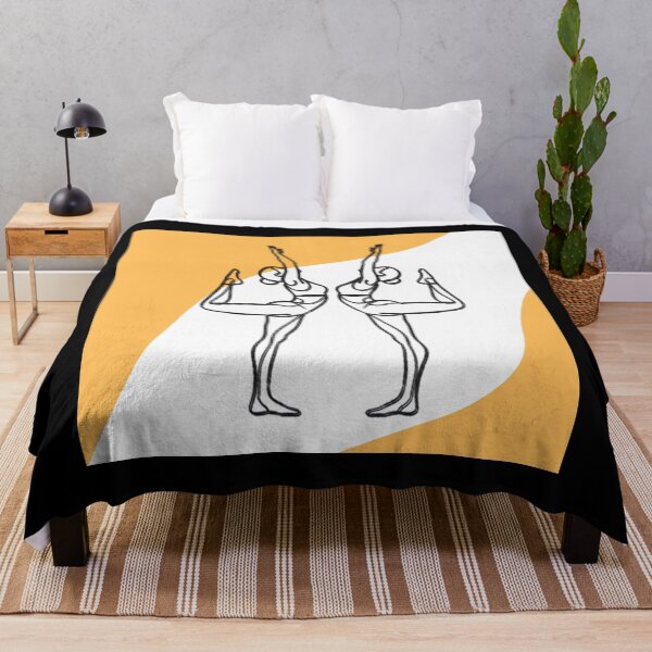 Item preview, Minimalist Yoga Line Art Abstract Female Balance Pose Illustration designed and sold by asudesign.