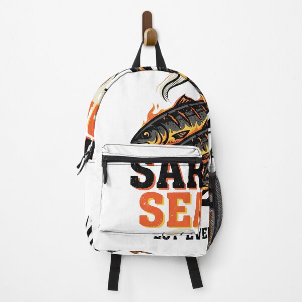 Item preview, Sardine Season BBQ Retro Poster — Grilled Fish Graphic Art designed and sold by MarkymarkF.