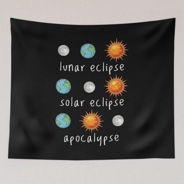 Item preview, Funny Lunar Solar Eclipse Apocalypse designed and sold by HandicraftArt.