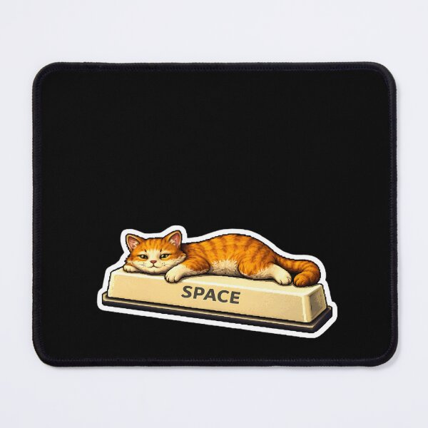 Item preview, Spacebar Sleepy Cat – Lazy Keyboard Design designed and sold by BriyaSol.