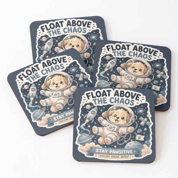 Item preview, Cute Space Dog | Floating Chibi Pastel Art designed and sold by Noxivora.
