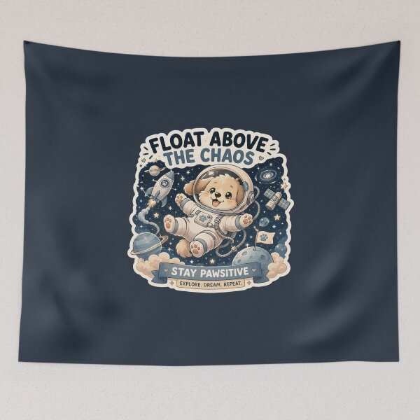 Item preview, Cute Space Dog | Floating Chibi Pastel Art designed and sold by Noxivora.