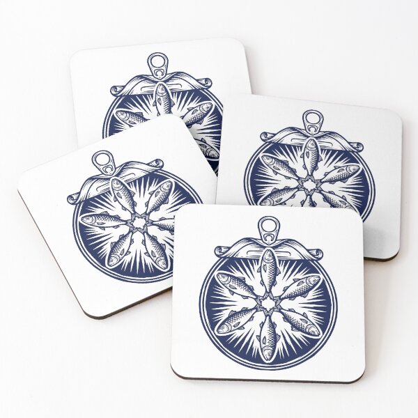 Item preview, Sardine Mandala Sacred Tin Graphic — Woodblock Fish Art designed and sold by MarkymarkF.