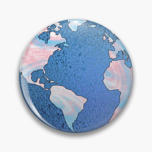 Item preview, Transgender Flag Globe designed and sold by Qweird Artistry.