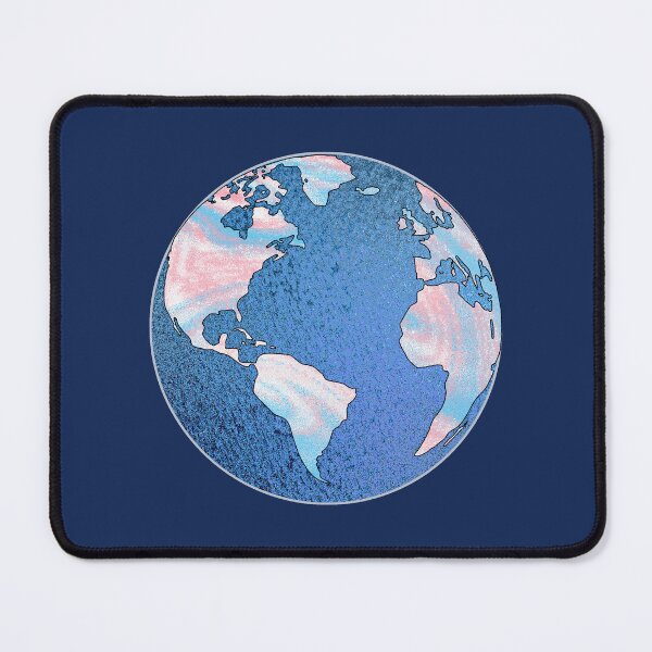 Item preview, Transgender Flag Globe designed and sold by Qweird Artistry.