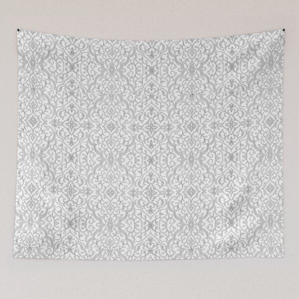 Item preview, Elegant Islamic Arabesque Damask Pattern (V.3w) – Ornamental Seamless Design designed and sold by D-Islamic.