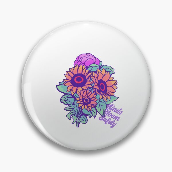 Item preview, Minds Bloom Freely Sunflower Brain designed and sold by HumorInHues.