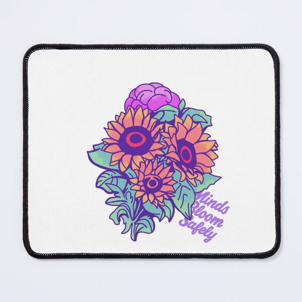 Item preview, Minds Bloom Freely Sunflower Brain designed and sold by HumorInHues.