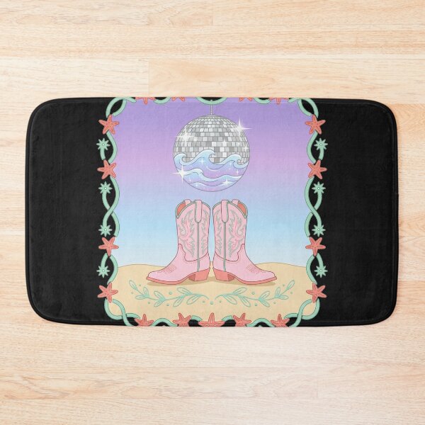 Item preview, Disco Ball Cowboy Boots Sunset Wave designed and sold by CRAZY&ART.