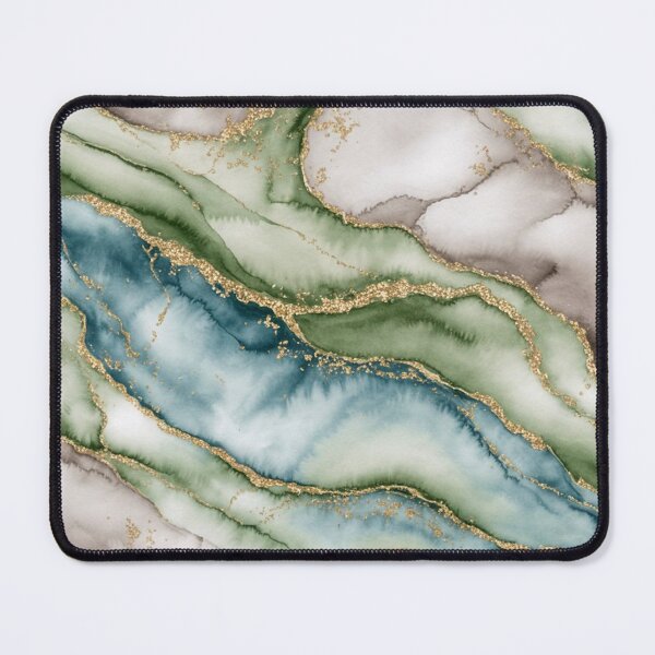 Item preview, Elegant Ocean Agate with Gold Veins - Coastal Marble designed and sold by Ed & Harmony.