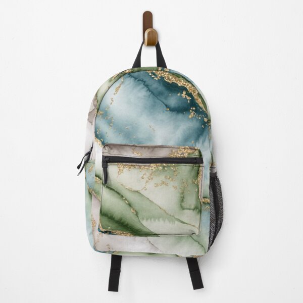 Item preview, Elegant Ocean Agate with Gold Veins - Coastal Marble designed and sold by Ed & Harmony.