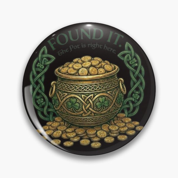 Item preview, Found It Pot of Gold St Patricks designed and sold by ZENVIRART.