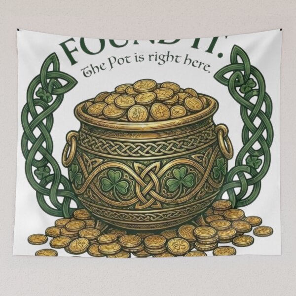 Item preview, Found It Pot of Gold St Patricks designed and sold by ZENVIRART.