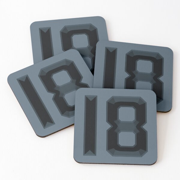 Item preview, Number 18 Special 3D Jersey Number Birthday of Legal Age designed and sold by Segasprojects.