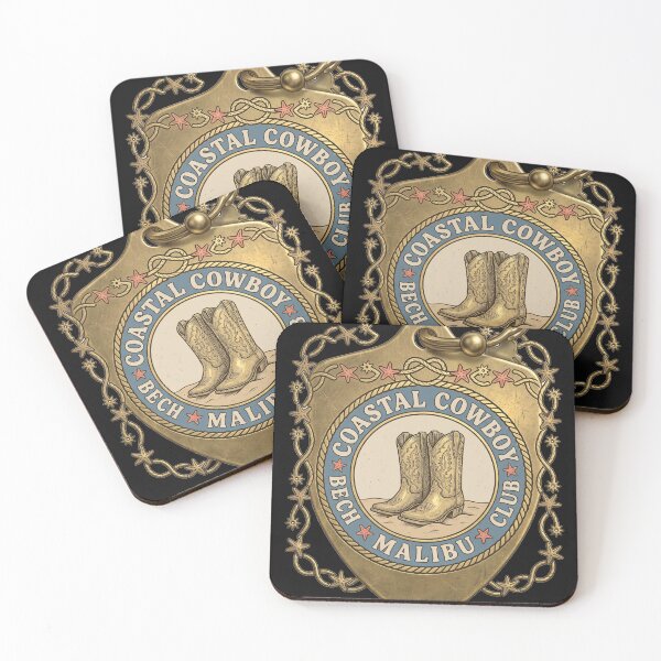 Item preview, Vintage Coastal Cowboy Malibu Key Tag designed and sold by CRAZY&ART.