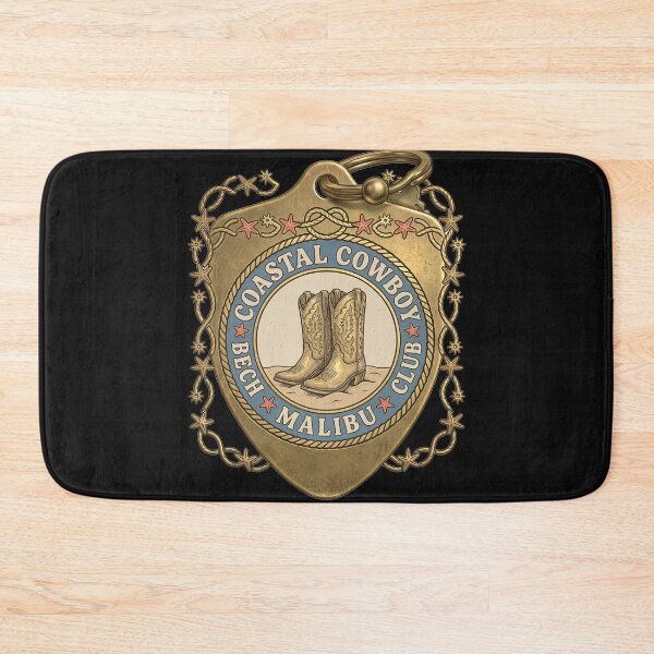 Item preview, Vintage Coastal Cowboy Malibu Key Tag designed and sold by CRAZY&ART.