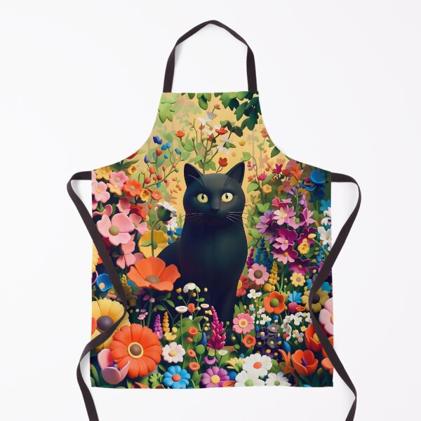 Item preview, Klimt Cat in Flower Garden  designed and sold by Vicky Brago-Mitchell®.