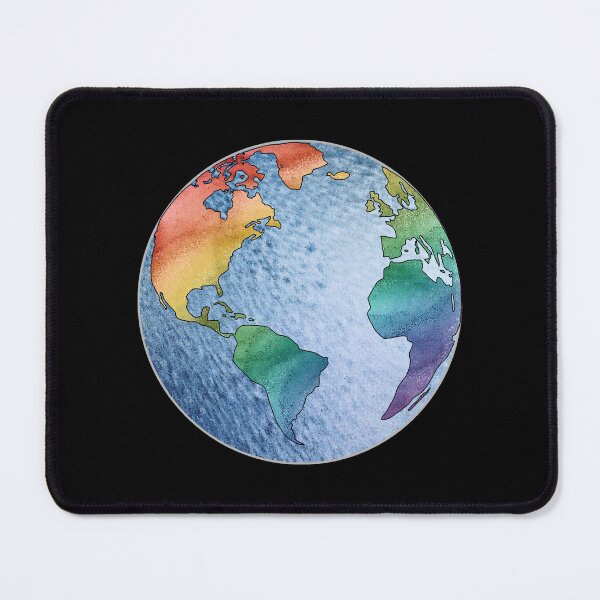 Item preview, Rainbow Pride Flag Globe designed and sold by Qweird Artistry.