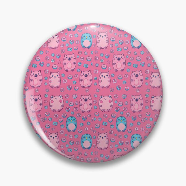 Item preview, Pink and blue doodles pattern  designed and sold by Casperblox by the Markus Boys.