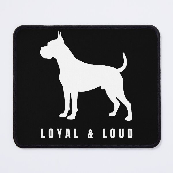 Item preview, Minimalist Boxer Line Art Dog (For Dark Apparel) designed and sold by TailPrints.