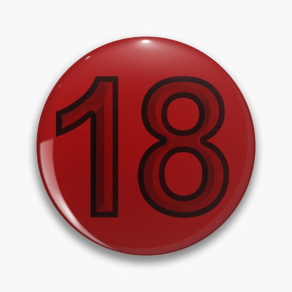 Item preview, Eighteen years old or jersey number 18 birthday party designed and sold by Segasprojects.