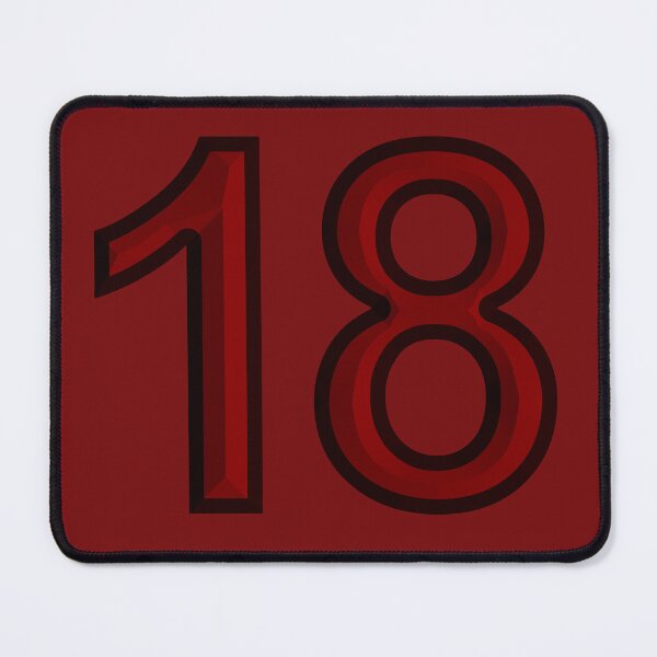 Item preview, Eighteen years old or jersey number 18 birthday party designed and sold by Segasprojects.
