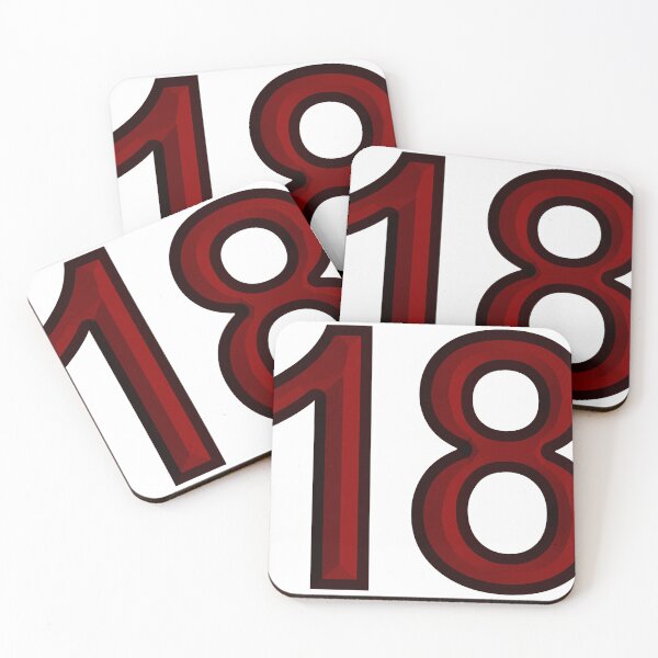 Item preview, Eighteen years old or jersey number 18 birthday party designed and sold by Segasprojects.