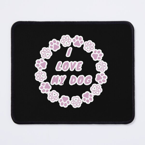 Item preview, Cute I Love My Dog Paw Print Sticker designed and sold by Heaven dhillon.