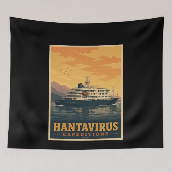 Item preview, Hantavirus Expeditions Vintage Cruise Poster designed and sold by elderberry.