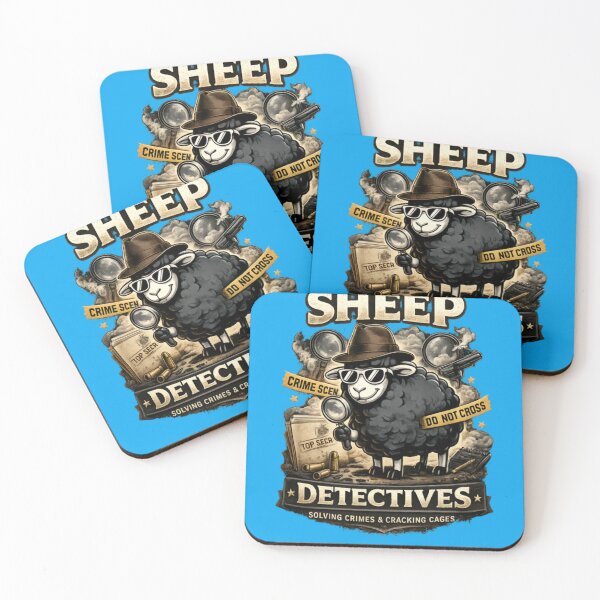 Item preview, The Sheep Detectives – Funny Crime Solving Sheep Vintage designed and sold by CatLovers Studio.