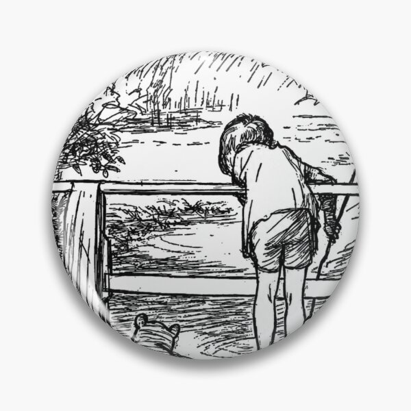 Item preview, Pooh, Piglet, and Christopher Robin on the Bridge - from the Original Winnie the Pooh designed and sold by RickE.