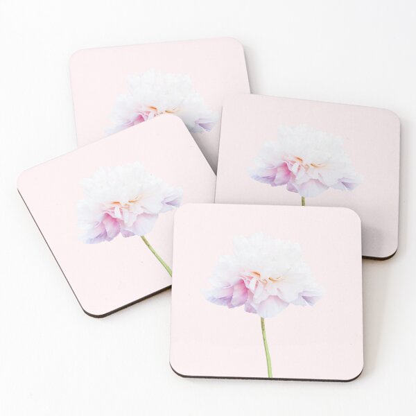 Item preview, White peony flower in bloom designed and sold by KRFNatureGifts.