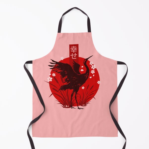 Item preview, Japanese Crane Happiness Kanji Sun Art designed and sold by LinaValearte.