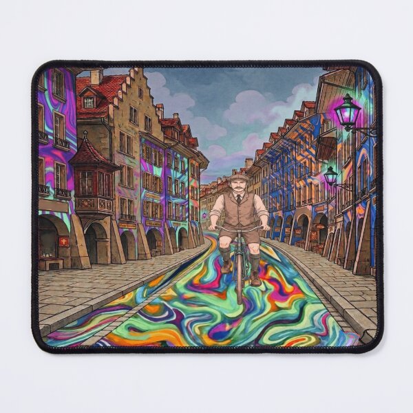 Item preview, The First Bicycle Day 1943 - Psychedelic Retro Art designed and sold by Stefanrajzer.