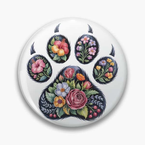 Item preview, Floral Animal Paw Print designed and sold by jkrphoto.