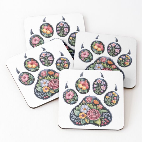 Item preview, Floral Animal Paw Print designed and sold by jkrphoto.