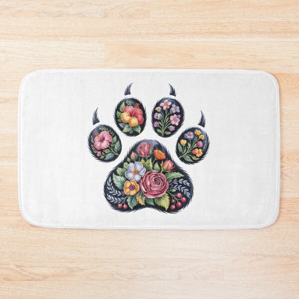 Item preview, Floral Animal Paw Print designed and sold by jkrphoto.